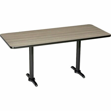 INTERION BY GLOBAL INDUSTRIAL Interion Counter Height Breakroom Table, 72inL x 36inW x 36inH, Charcoal 695847CL